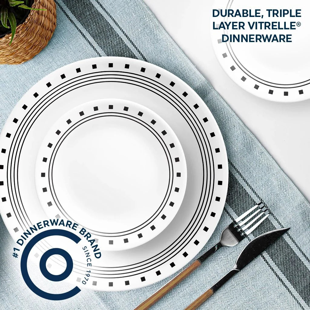 Corelle City Block 16pc Dinner Set