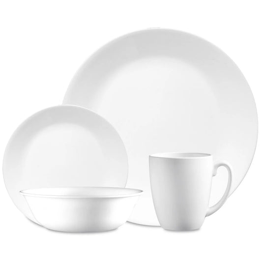 Corelle 16-pc Dinnerware Set - Winter Frost White - Service for 4