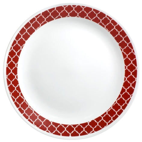 Corelle Crimson Trellis Dinner Plate