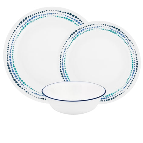 Corelle Ocean Blues 12pc Dinner Set