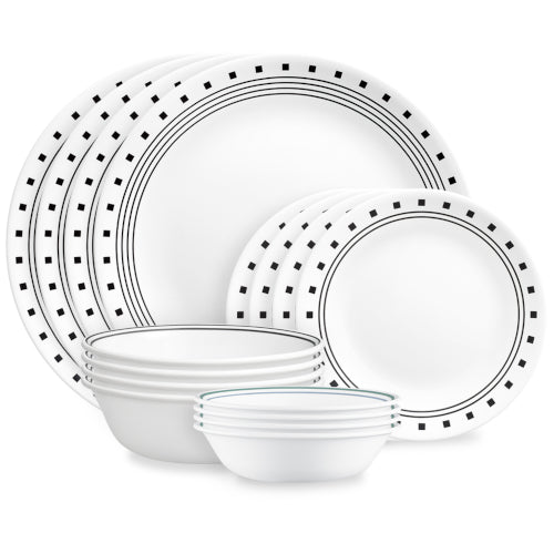 Corelle City Block 16pc Dinner Set