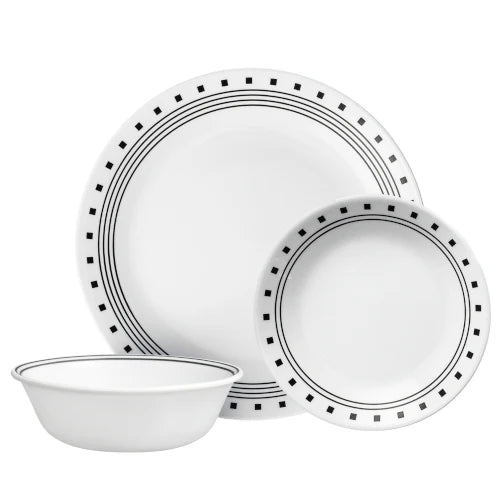 Corelle City Block 18pc Dinner Set