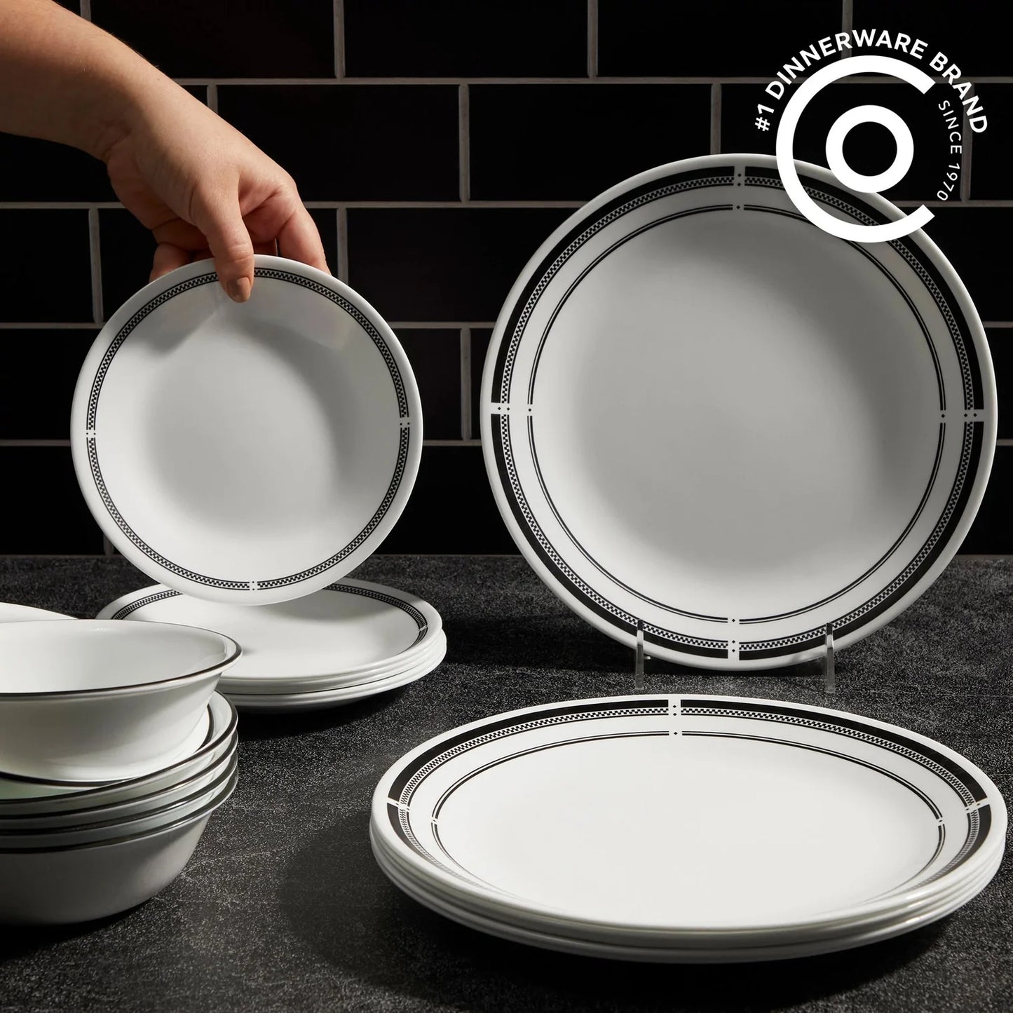 Corelle Brasserie 18pc Dinner Set