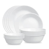 Corelle® 16-piece Mugless Dinnerware Set - Winter Frost White - Services for 4