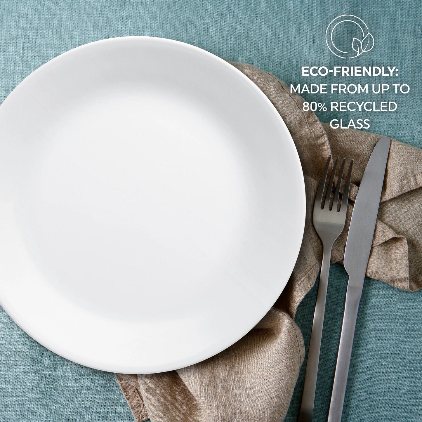 Corelle® 16-piece Mugless Dinnerware Set - Winter Frost White - Services for 4
