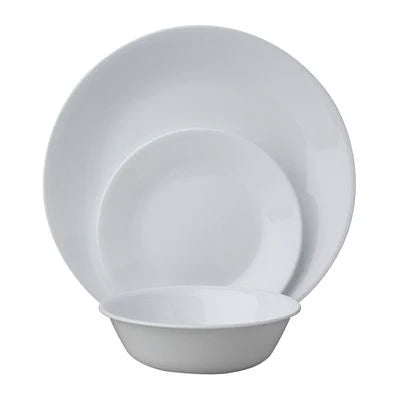 Corelle® 18-Piece Dinnerware Set - Winter Frost White - Services for 6