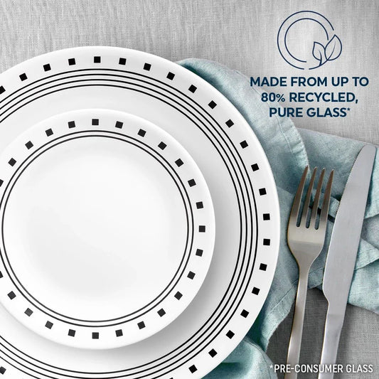 Corelle City Block 12pc Dinner Set