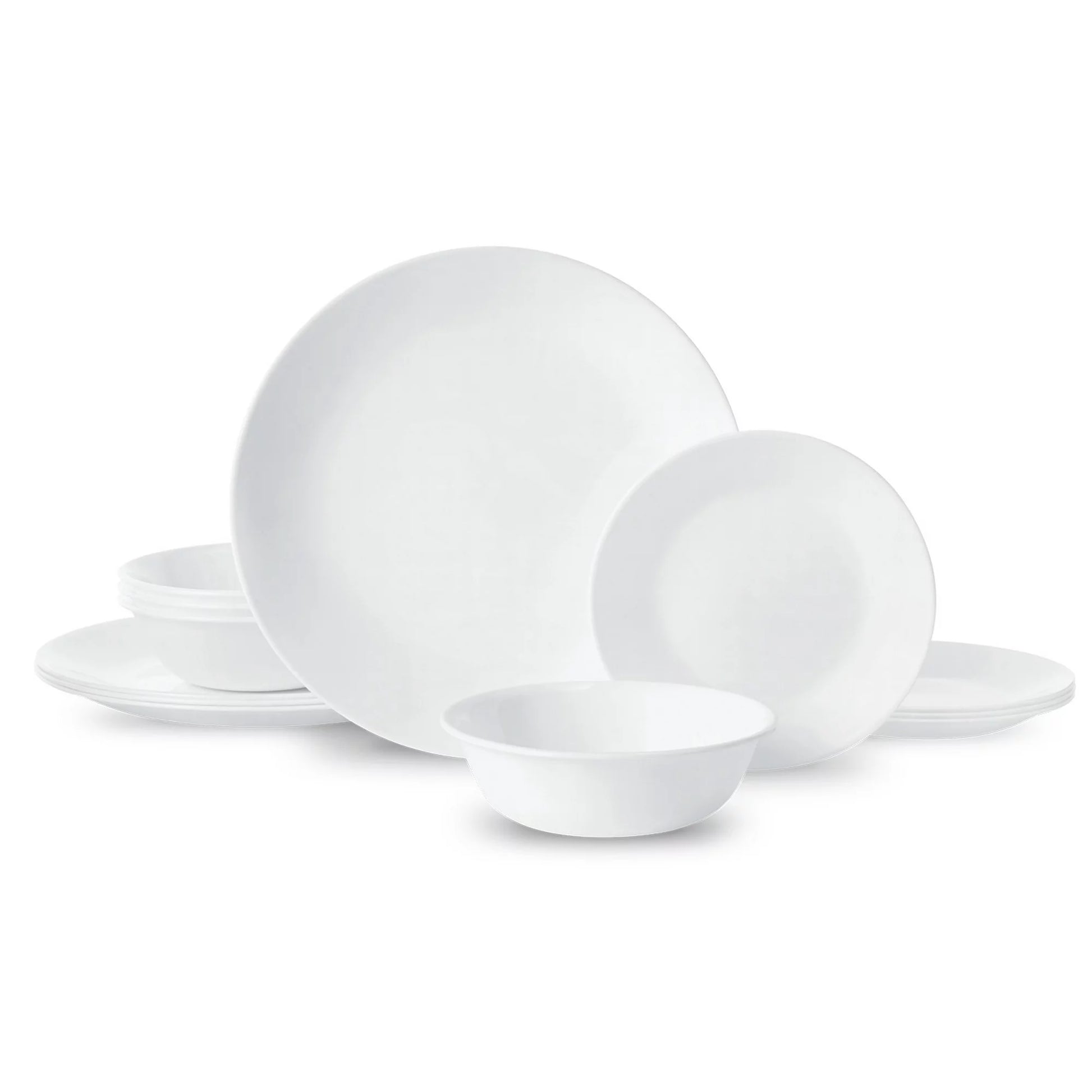 Corelle® 12-Piece Dinnerware Set Winter Frost White Service