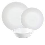 Corelle Winter Frost White 12pc Dinner Set