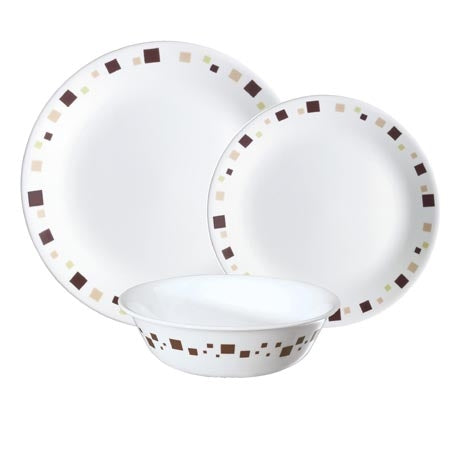 Corelle Geometric 12pc Dinner Set