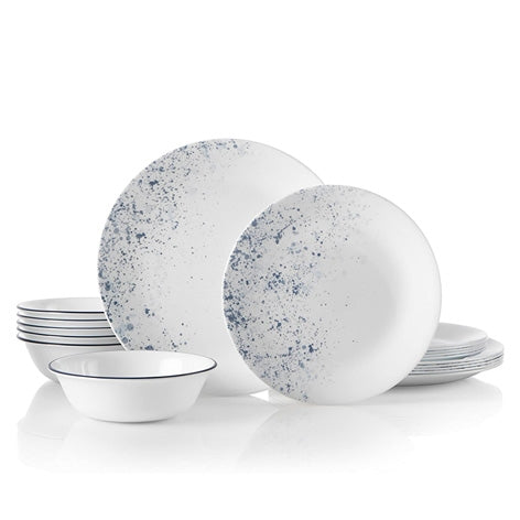 Corelle Indigo Speckle 18pc Dinner Set
