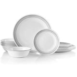 Corelle Mystic Gray 18pc Dinner Set