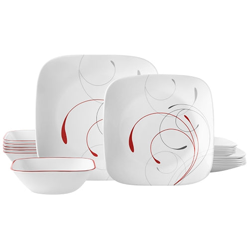 Corelle Splendor Square 18pc Dinner Set