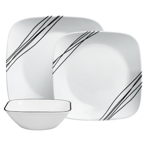 Corelle Simple Sketch 12pc Dinner Set