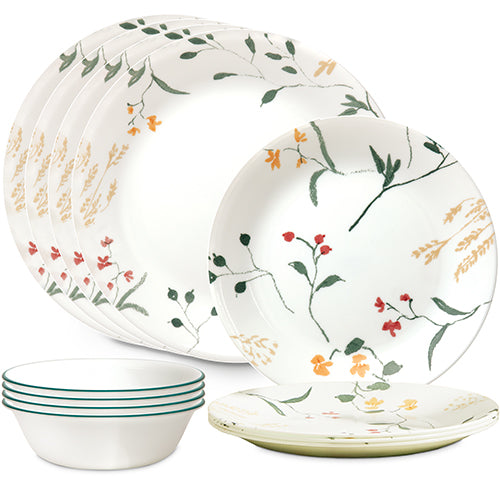 Corelle Wildflower Scatter 12pc Dinner Set