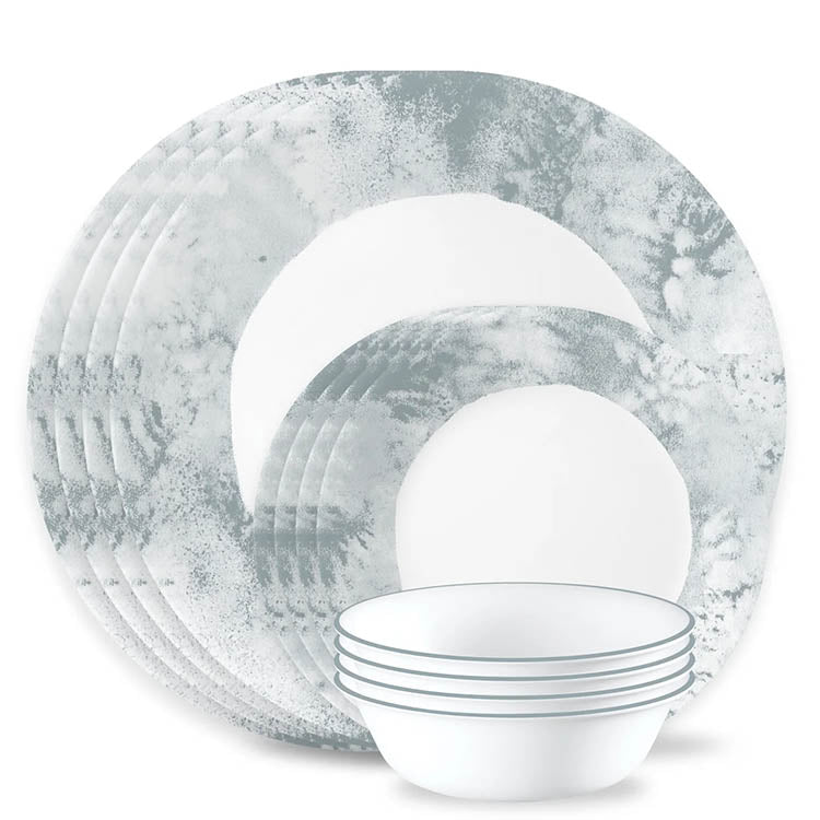 Corelle Salt Wash 12-piece Dinnerware Set, Service for 4