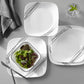 Corelle Simple Sketch Square 16pc Dinner Set