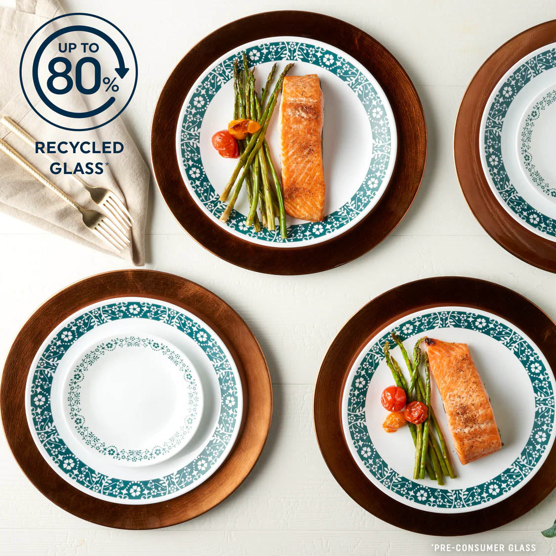 Corelle Penelope 18-piece Dinnerware Set, Service for 6