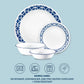 Corelle Cobalt Circles 16pc Dinner Set (No Mug)